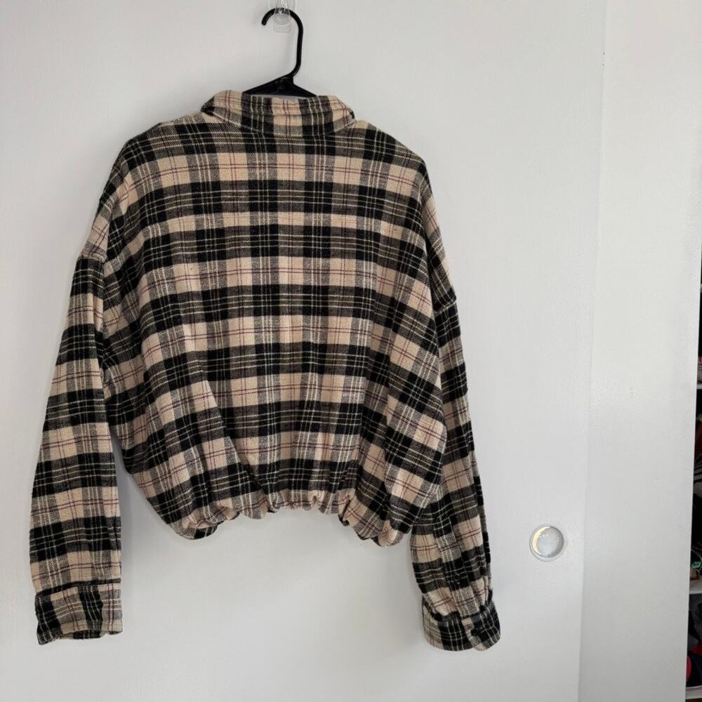 R13 Plaid Gathered Hem Workshirt Size XS - Picture 9 of 13